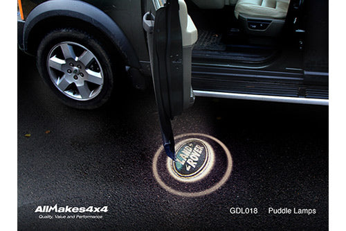 LAND ROVER LOGO PUDDLE LAMPS PAIR - ALL VEHICLES