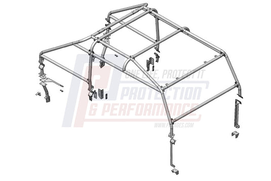 PANDP 110DC 6 POINT FULL EXTERNAL ROLL CAGE