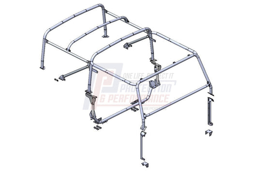 PANDP 90 WITHOUT BULKHEAD 8 POINT SOFT TOP INTERNAL / EXTERNAL ROLL CAGE