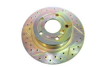 BRAKE DISC - REAR - CROSS DRILL / GROOVED - DISCOVERY 2 / P38