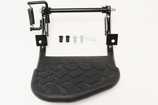 REAR STEP - FOLDING - BLACK - MUD TREAD