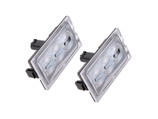 DISCOVERY 3 / DISCOVERY 4 / F2 / RANGE ROVER SPORT 05 - 13 LED NUMBER PLATE LAMPS PAIR
