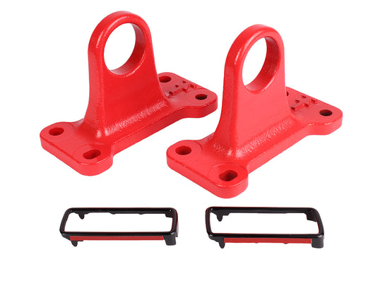 TERRAFIRMA BOLT ON RECOVERY POINTS - RED - 2020 DEFENDER (ALL)
