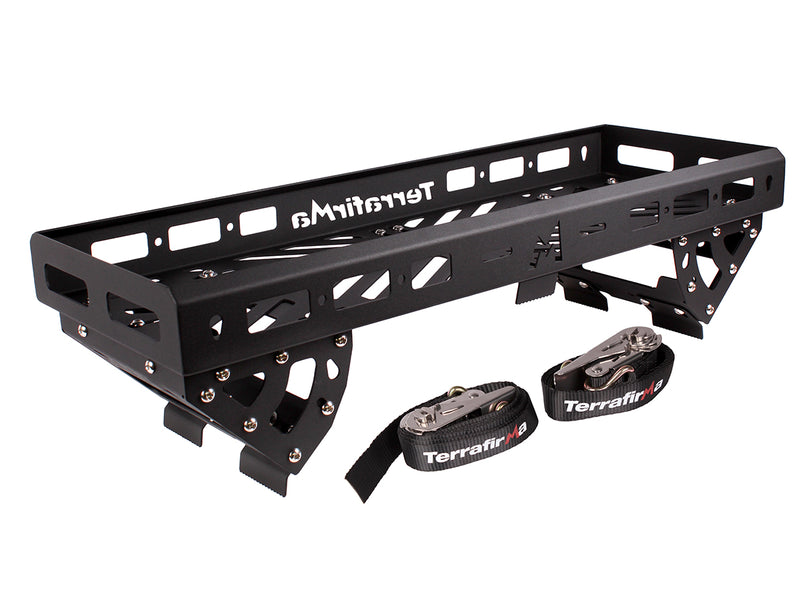 Load image into Gallery viewer, TERRAFIRMA SPARE WHEEL MOUNTED LUGGAGE RACK
