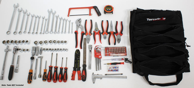 Load image into Gallery viewer, TERRAFIRMA HI CAPACITY 23 POCKET TOOL ROLL
