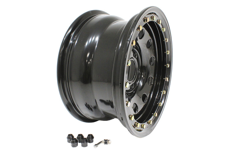 Load image into Gallery viewer, TERRAFIRMA 8X16 ET25 SIMULATED BEADLOCK STEEL WHEEL D2/P38
