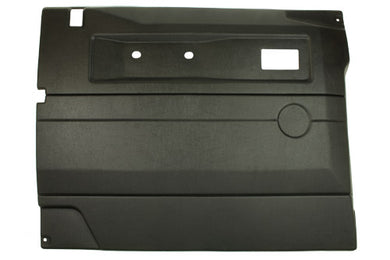 BLACK LH PUSH BUTTON FRT DOOR CARD WITH ELECTRIC WINDOWS DEF UPTO 2007