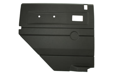 BLACK LH PUSH BUTTON REAR DOOR CARD WITH ELECTRIC WINDOWS DEF UPTO2007