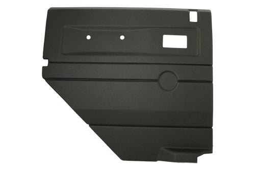 BLACK LH PUSH BUTTON REAR DOOR CARD WITH ELECTRIC WINDOWS DEF UPTO2007