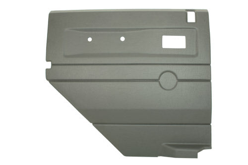 LGREY LH PUSH BUTTON REAR DOOR CARD WITH ELECTRIC WINDOWS DEF UPTO2007