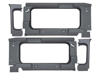 90 WITH WINDOW CUT-OUTS - REAR SIDE PANELS - DARK GREY - 9+
