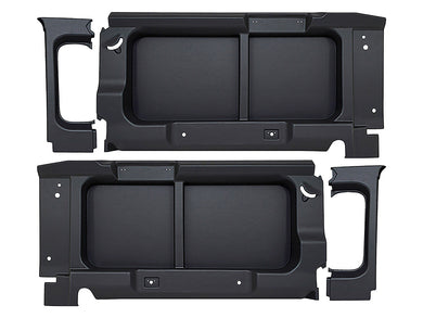 90 WITHOUT WINDOW CUT-OUTS - REAR SIDE PANELS - BLACK - 9+