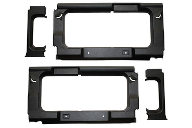 DEFENDER 110SW BLACK REAR WINDOW TRIM PANELS WITH WINDOWS