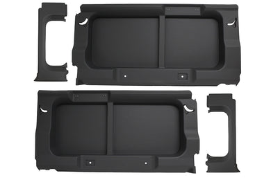 DEFENDER 110COMM BLACK REAR WINDOW TRIM PANELS WITHOUT WINDOWS