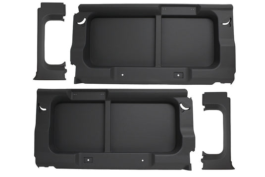 DEFENDER 110COMM BLACK REAR WINDOW TRIM PANELS WITHOUT WINDOWS