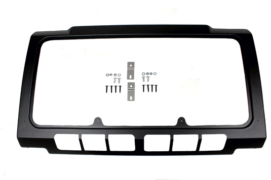 AIR CON FRONT GRILL SURROUND BLACK  MATT DEFENDER COMPLETE KIT