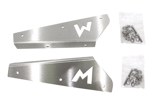 TERRAFIRMA STAINLESS STEEL MUDFLAP BRACKETS FRONT 90/110/130 (PAIR)