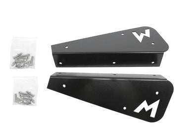 TERRAFIRMA STAINLESS STEEL MUDFLAP BRACKETS REAR 90 BLACK (PAIR)