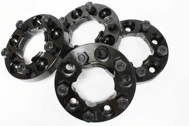 WHEEL SPACERS 30MM ALLOY - SET OF 4 - BLACK - DEF/D1/RRC