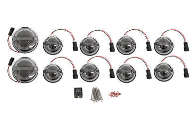 73MM HALO & BAR STYLE LED DEFENDER LIGHT KIT - CLEAR