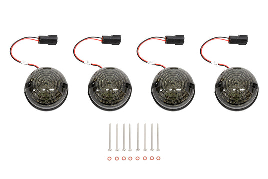 73MM SCROLLING STYLE LED DEFENDER INDICATOR KIT - SMOKED