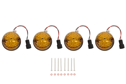 73MM SCROLLING STYLE LED DEFENDER INDICATOR KIT - AMBER