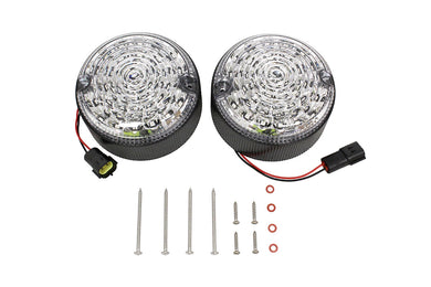 95MM SCROLLING STYLE LED DEFENDER REAR INDICATOR KIT - CLEAR