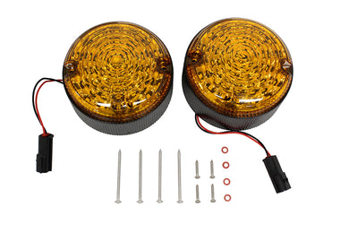 95MM SCROLLING STYLE LED DEFENDER REAR INDICATOR KIT - AMBER