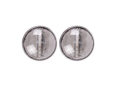 PAIR OF LED SEQUENTIAL SIDE REPEATER LAMPS CLEAR RR L322