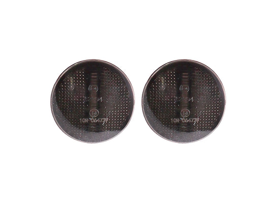 PAIR OF LED SEQUENTIAL SIDE REPEATER LAMPS SMOKED RR L322