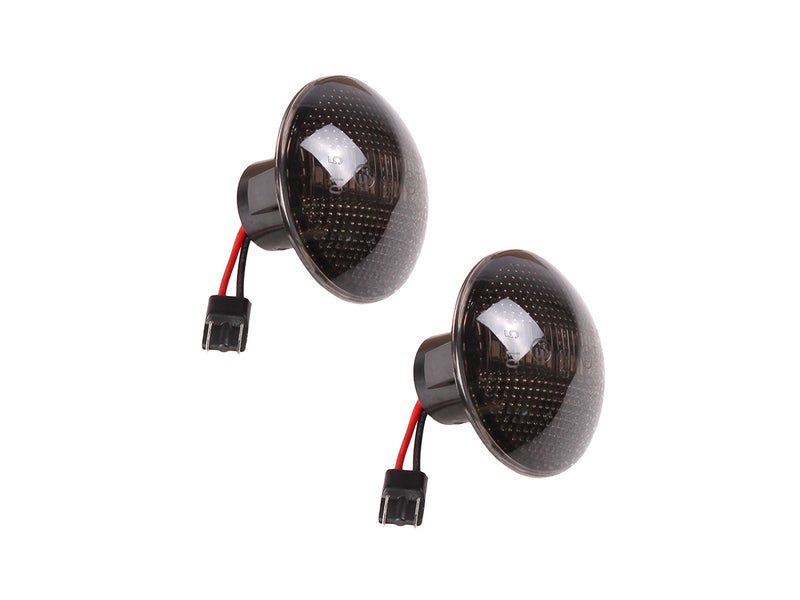 Load image into Gallery viewer, PAIR OF LED SEQUENTIAL SIDE REPEATER LAMPS SMOKED RR L322
