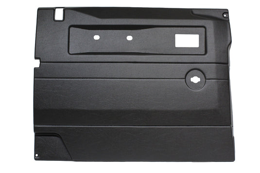 BLACK LH PUSH BUTTON DOOR CARD WITH MANUAL WINDOWS DEF 2007 ON