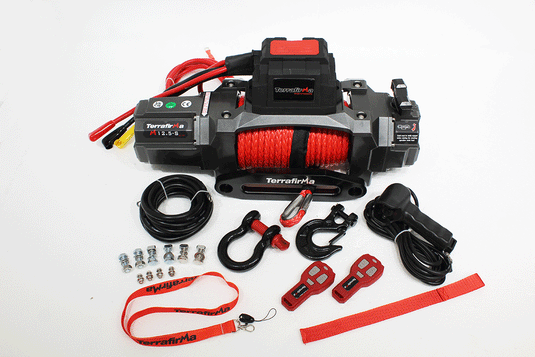 M12.5S 12v ELECTRIC WINCH - SYNTHETIC ROPE & REMOTE CONTROL