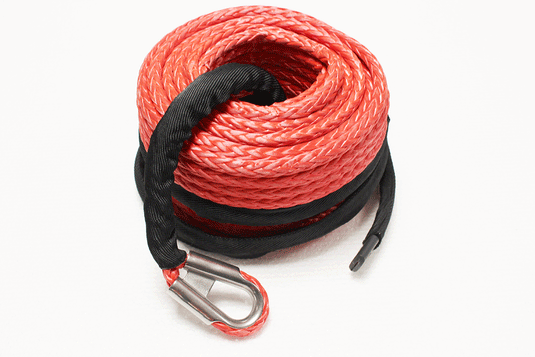RED 27M X 10MM SYNTHETIC WINCH ROPE FOR TF3320 & TF3301 WINCHES
