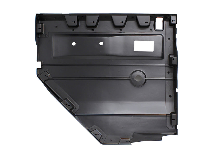 Load image into Gallery viewer, BLACK RH PUSH BUTTON REAR DOOR CARD WITH MANUAL WINDOWS DEF 2007 ON
