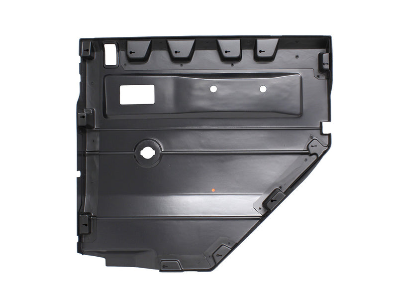 Load image into Gallery viewer, BLACK LH PUSH BUTTON REAR DOOR CARD WITH MANUAL WINDOWS DEF 2007 ON
