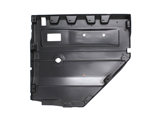 BLACK LH PUSH BUTTON REAR DOOR CARD WITH MANUAL WINDOWS DEF 2007 ON