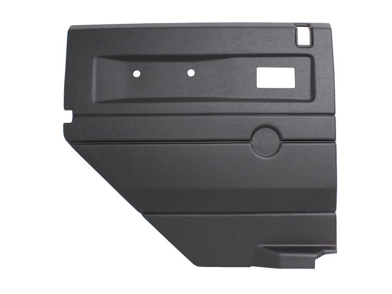 Load image into Gallery viewer, BLACK LH PUSH BUTTON REAR DOOR CARD WITH ELECTRIC WINDOWS DEF 2007 ON
