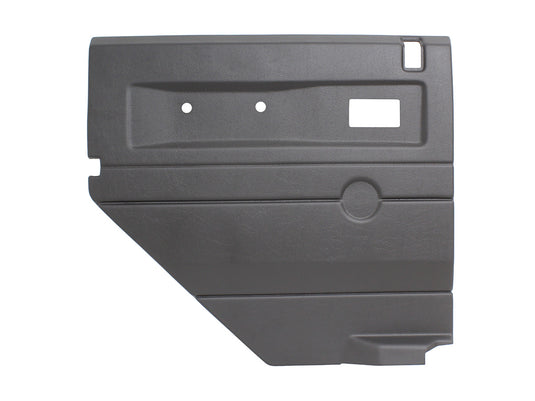 GREY LH PUSH BUTTON REAR DOOR CARD WITH ELECTRIC WINDOWS DEF 2007 ON