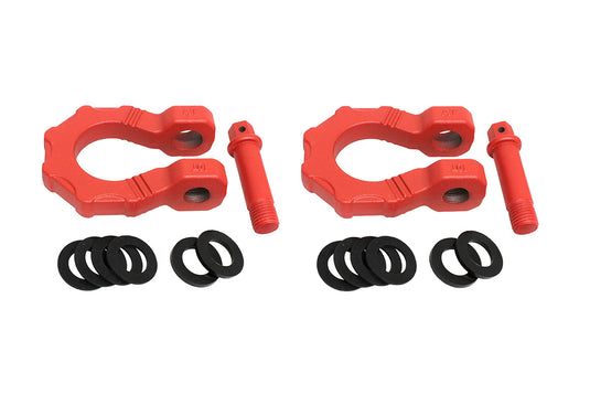 TERRAFIRMA 10T RED SUPER DUTY SHACKLES (PAIR) 22MM PINS