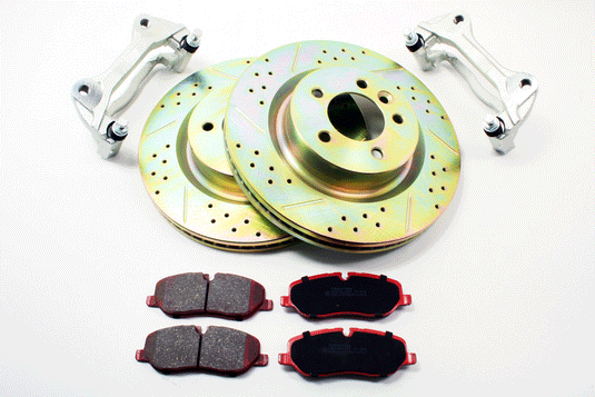 TF 340MM BIG BRAKE UPGRADE: CDG DISCS/PREM. CERAMIC PADS - D3/D4/RRS