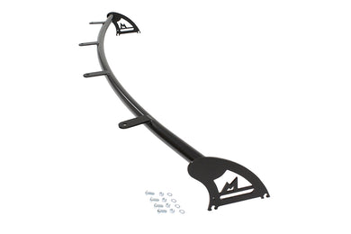 TF ROOF LIGHT BAR - SATIN BLACK - CURVED TUBULAR STEEL - D1/D2