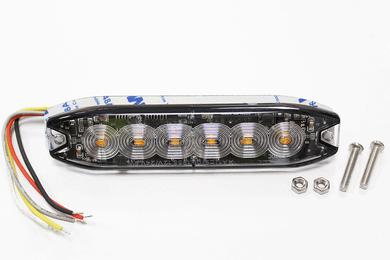 TERRAFIRMA HAZARD 6 AMBER WARNING LIGHT