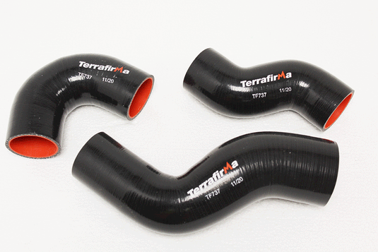 TERRAFIRMA SILICONE INTERCOOLER HOSE KIT BLACK 90 / 110 / 130 TD5