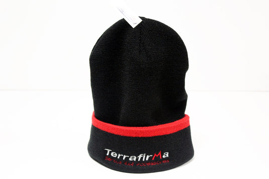 TERRAFIRMA BEANIE HAT BLACK AND RED