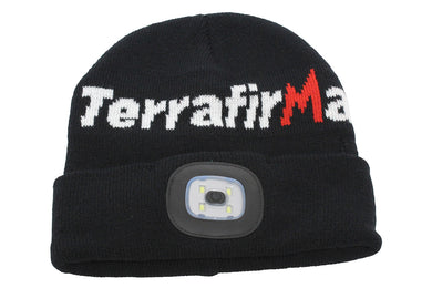 TERRAFIRMA 80 LUMENS USB RECHARGEABLE LED BEANIE HAT