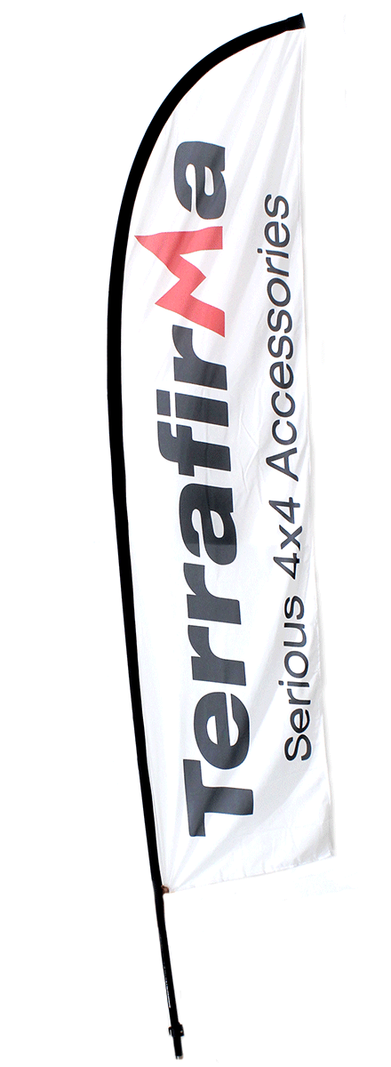 TERRAFIRMA FEATHER FLAG