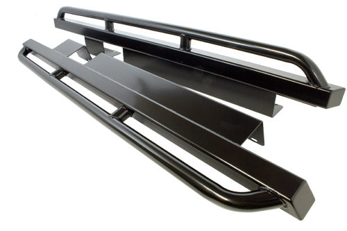 TERRAFIRMA ROCK SLIDERS WITH TREE BARS D1 - 5 DR - WHEEL ARCH FITMENT