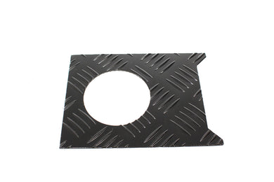 FUEL FILLER SURROUND CHEQUER PLATE - BLACK - PRE-TD5