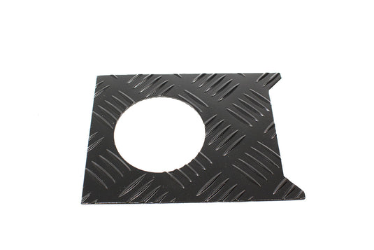 FUEL FILLER SURROUND CHEQUER PLATE - BLACK - PRE-TD5